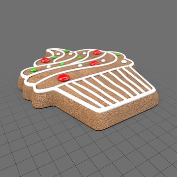 Gingerbread cupcake cookie