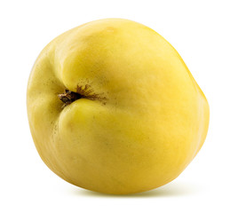 Fototapeta premium Fresh quince isolated on white background. Clipping path