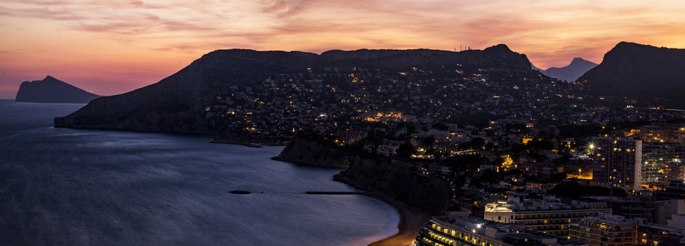 Anochecer en Calpe