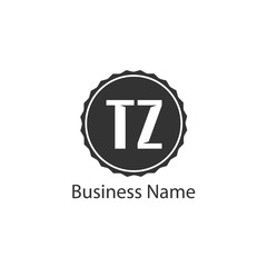 Initial Letter TZ Logo Template Design