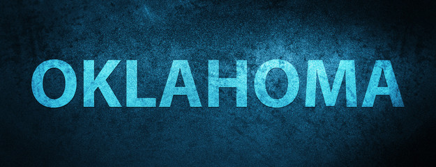 Oklahoma USA special blue banner background