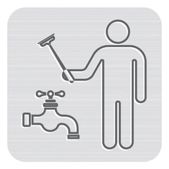 Plumbing work symbol icon