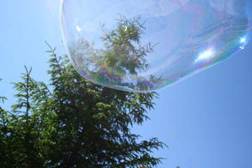 Bubble in air.