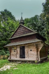 drewniana chata, Ukraina, lwow © Urszula