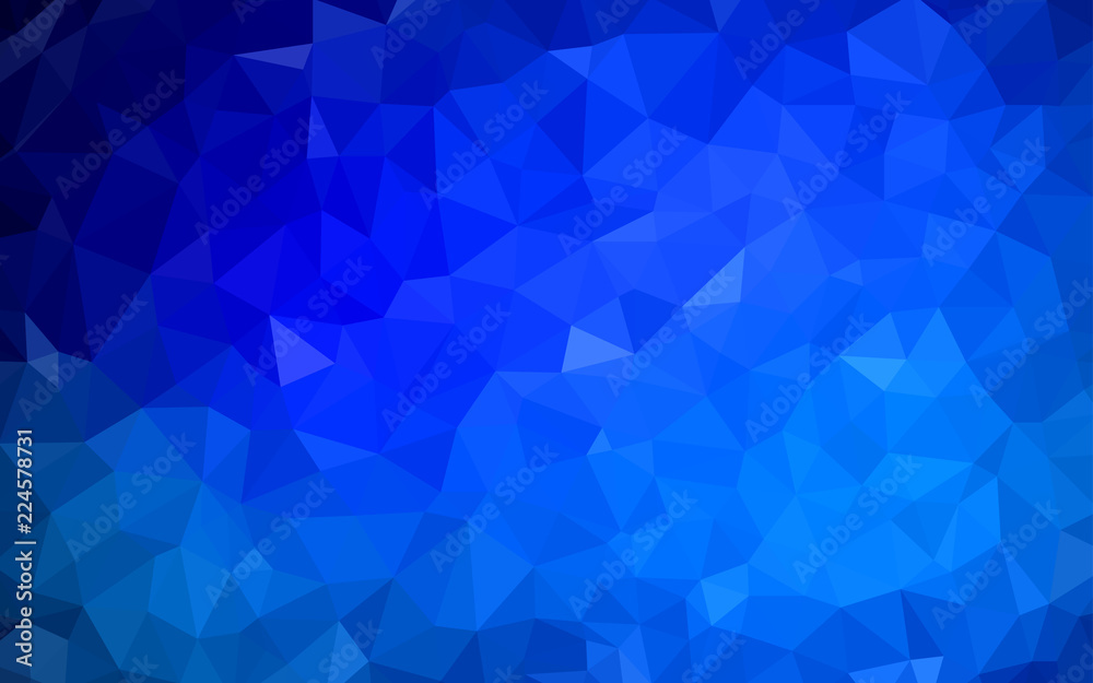Canvas Prints dark blue vector polygonal pattern.