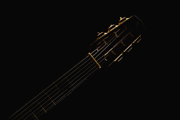 Naklejka premium Gypsy Acoustic Guitar Neck