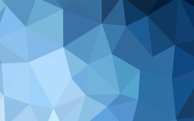 Fototapeta premium Light BLUE vector abstract mosaic backdrop.