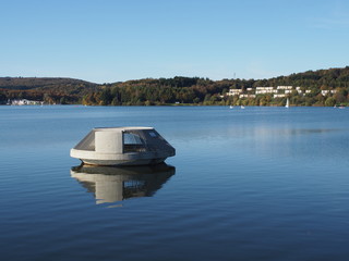 Fototapeta premium Bostalsee - Stausee im nördlichen Saarland 