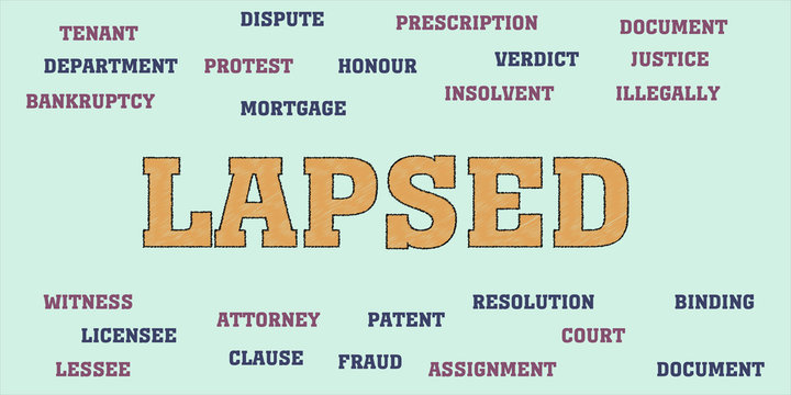 lapsed Words tag cloud