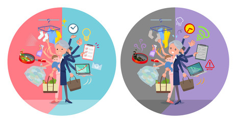 flat type patient senior woman_mulch task switch