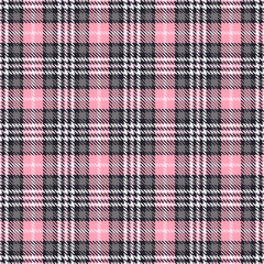 Pink tartan seamless vector patterns. Checkered plaid texture. Pink and gray. Geometrical simple square background for fabric textile cloth, clothing, shirts shorts dress blanket, wrapping design
