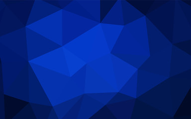 Fototapeta premium Dark BLUE vector polygon abstract layout.