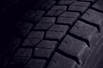 black old rubber tire texture background