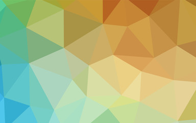 Light Blue, Green vector abstract mosaic background.