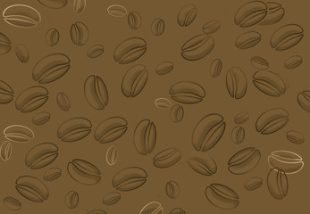 Here is a coffee bean themed background image.