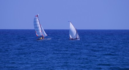 sailing boat in the sea