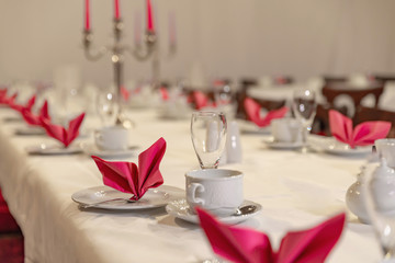 festlich, gedeckte Kaffeetafel