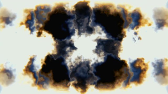 Trippy benzene fluid diffusion texture. Abstract background VJ loop. 