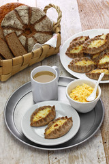 karjalanpiirakka ja munavoi, karelian pie and egg butter, finnish food, finland breakfast

