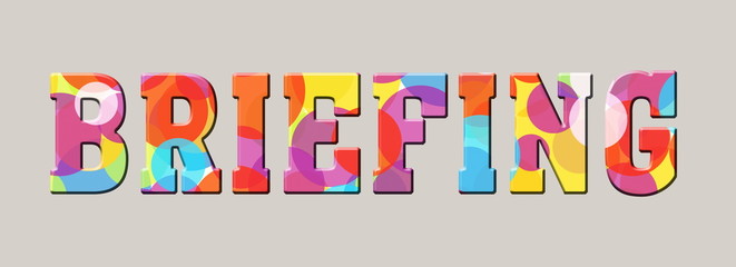 briefing Rainbow color logo banner