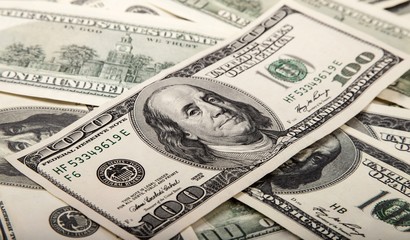 Fototapeta premium Hundred dollar bills