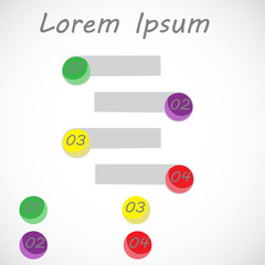 Obraz premium infographics for text/The figure is infographic for text at three positions, for the text. 