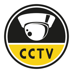 CCTV, surveillance camera warning symbol