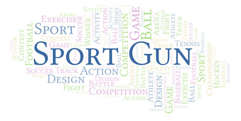 Sport Gun word cloud.