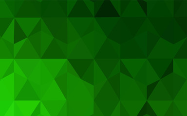 Fototapeta premium Light Green vector abstract polygonal background.
