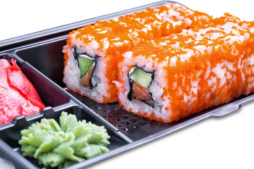 Set of  rolls in a black 