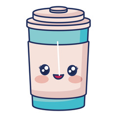 kawaii coffee cup icon