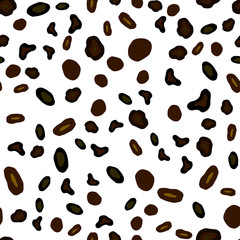 Dark Green, Yellow vector seamless backdrop with dots.