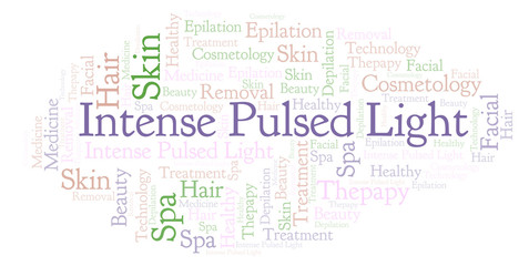 Intense Pulsed Light word cloud.