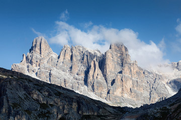 Fototapeta premium Alpine landscape, Italian dolomites.