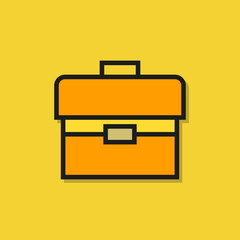 tool box icon on yellow background