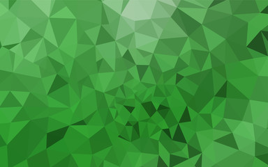 Fototapeta na wymiar Light Green vector gradient triangles pattern.