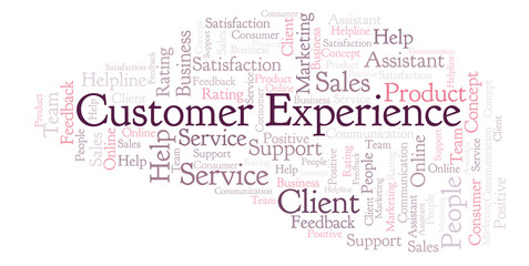 Customer Experience word cloud.