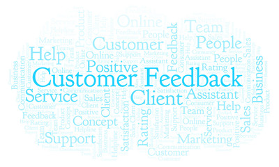 Customer Feedback word cloud.