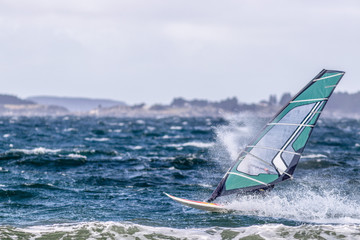 windsurfer on sea