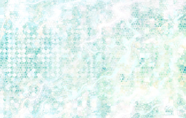 Background blue texture with mosaic. Geometric mosaic design. Abstract color trendy background. Mosaic texture with geometric shapes.