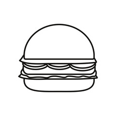 Obraz na płótnie Canvas hamburger icon image