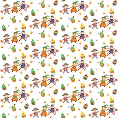 Halloween Trick or Treat pattern