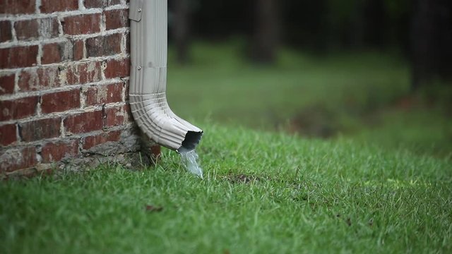 Gutter working during light rain