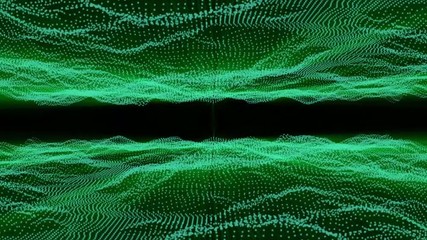 Abstract green data stream