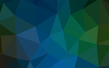 Light Blue, Green vector gradient triangles template.