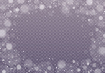 Falling snow effect.