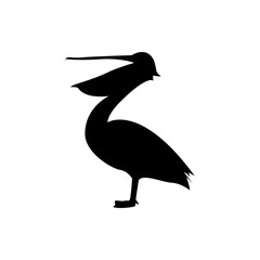 pelican vector silhouette