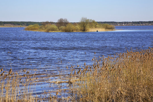 Lake Solomennoye in Toropets. Tver Oblast. Russia