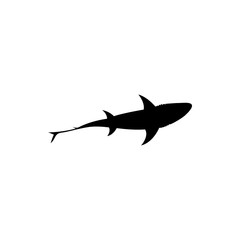 Fototapeta premium shark vector silhouette