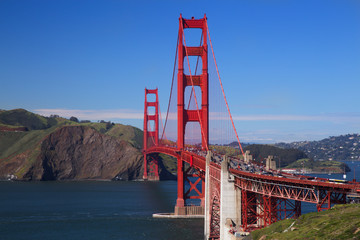 Golden Gate Bridge on a Sunny Day, San Francisco